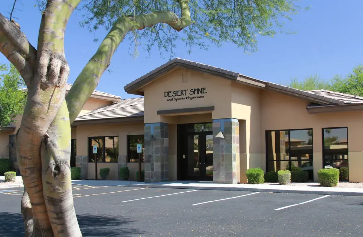 Desert Spine and Sports Physicians clinic in Arizona, offering specialized spine and sports medicine care.
