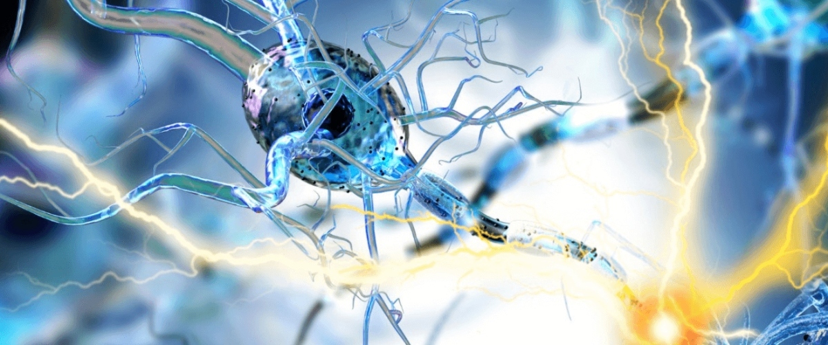 Illustration of neural pathways, depicting nerve signals, representing advanced neurology care at Desert Spine and Sports Physicians.