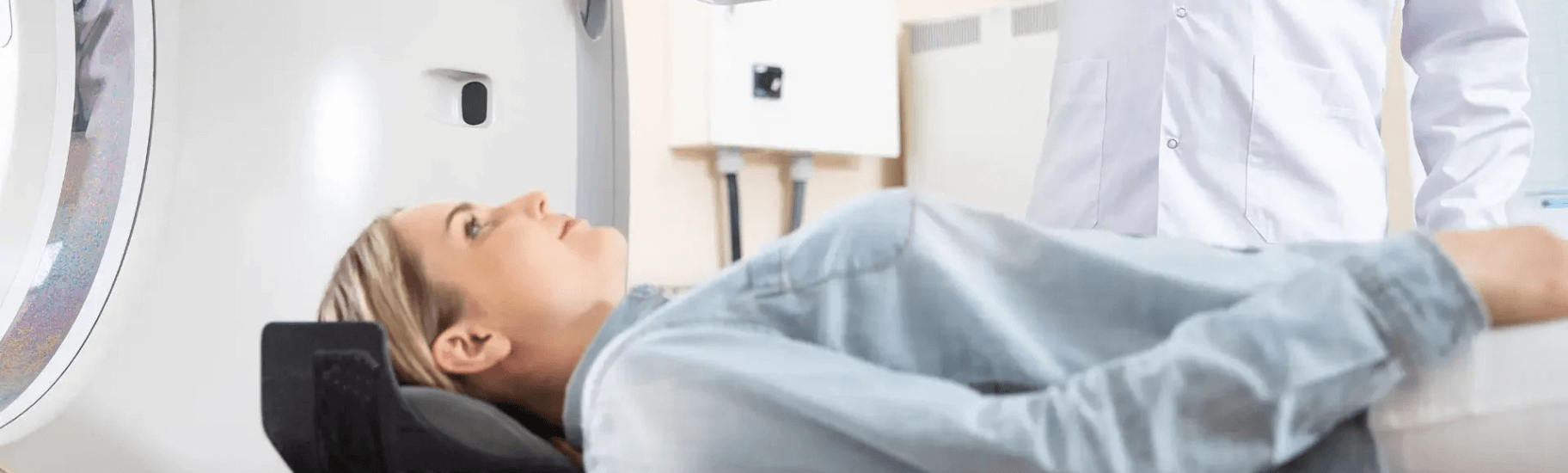 Patient prepares for MRI at Desert Spine and Sports Physicians, Arizona, ensuring precise spine and sports injury diagnostics.